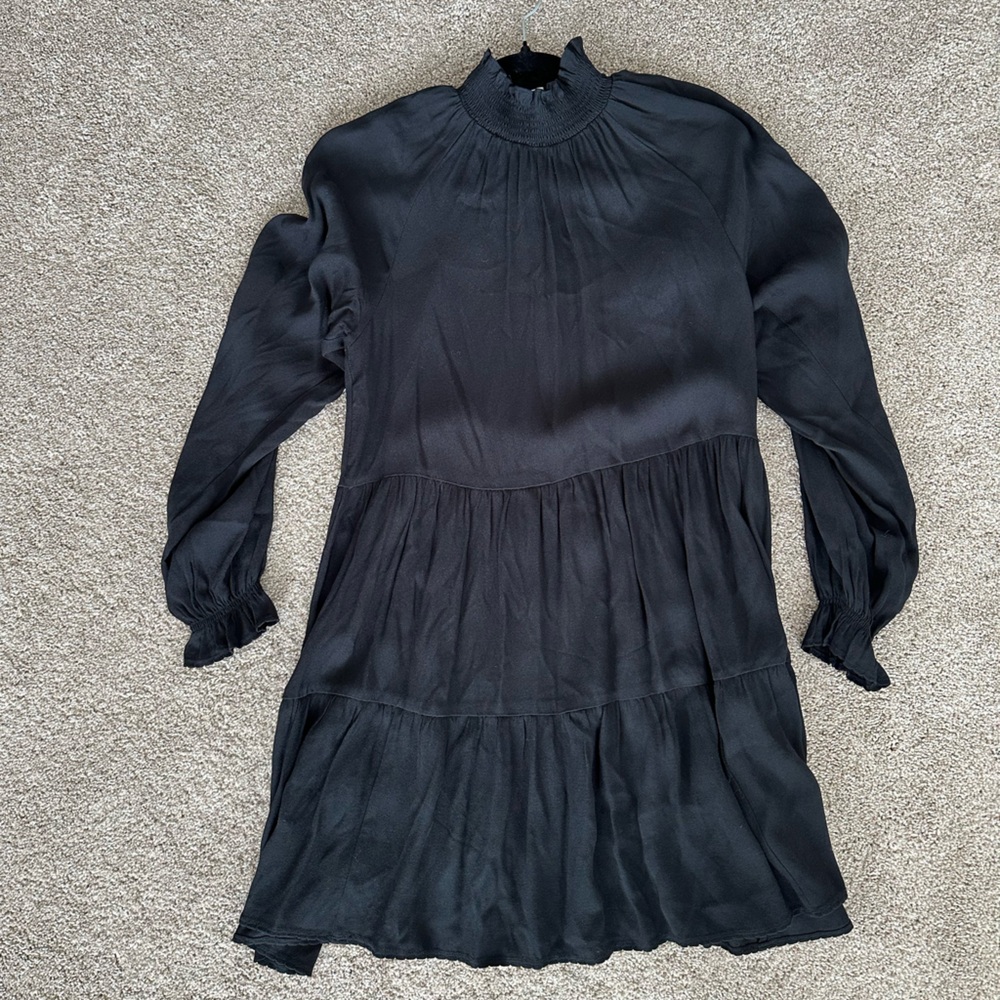 Wilfred High Neck Black Dress